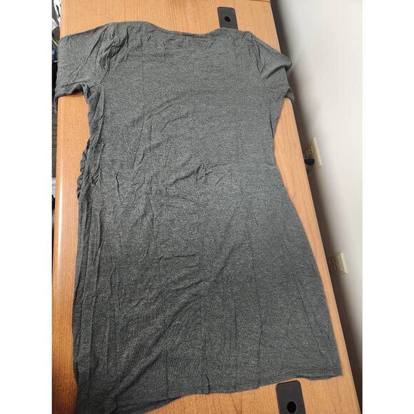 24/7 Comfort Apperal 2X dark gray dress with ruching on the side (L) - Picture 5 of 5